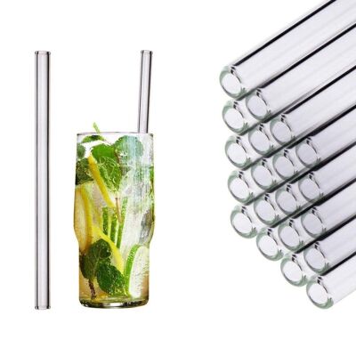 50x 20cm glass straws for catering or retail