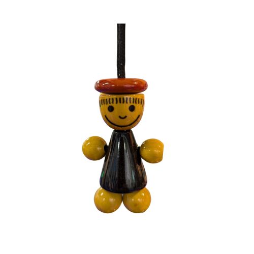 Smiling Android Keyring – Black