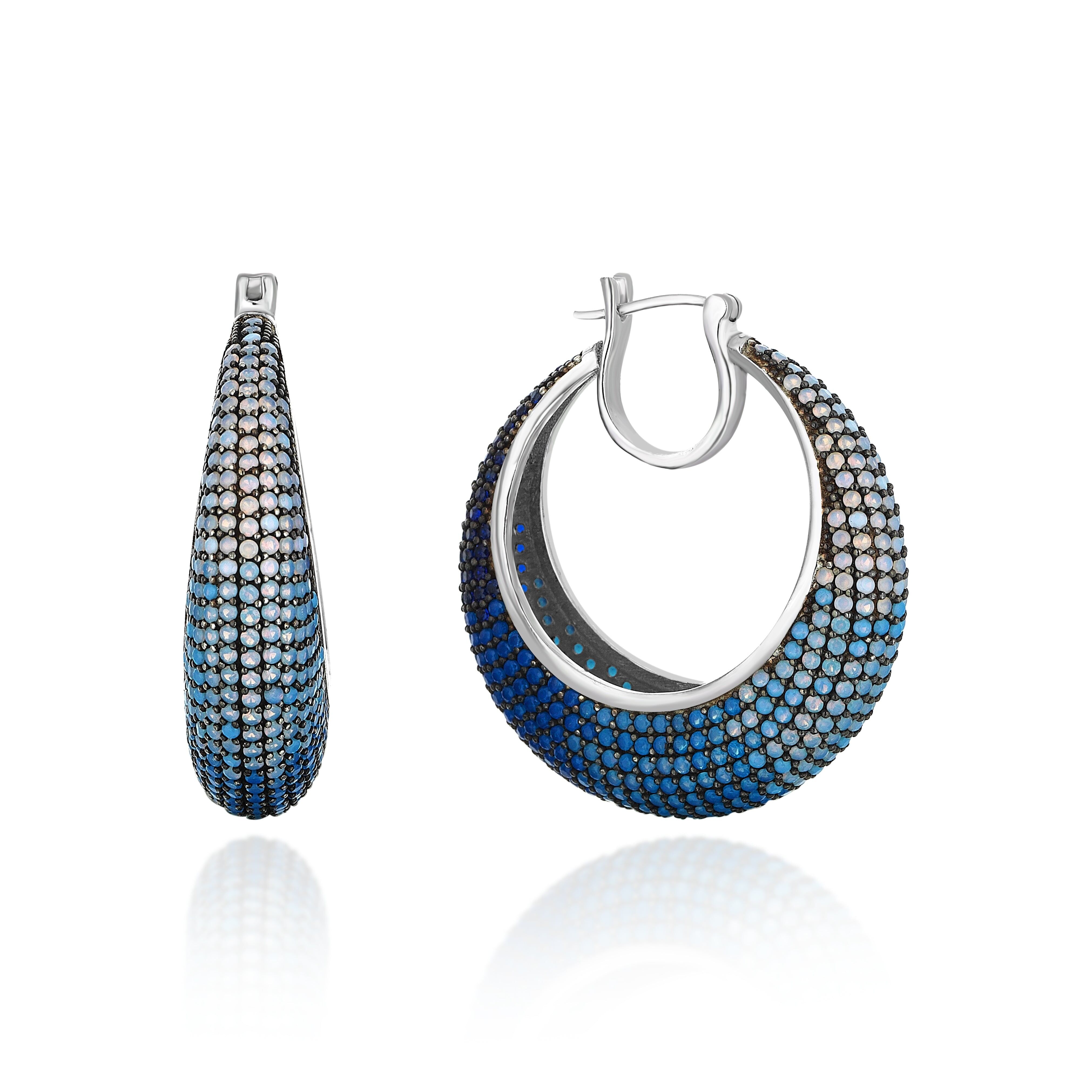 BLAUE REGENBOGEN-OHRRINGE