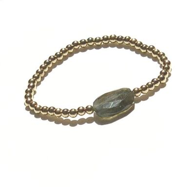 Goldfilled labradoriet armband