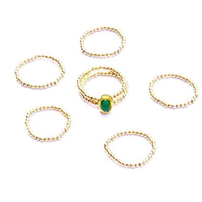 Pre-order 14K goldfilled Emerald ring