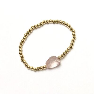 Goldfilled Rosequartz armband