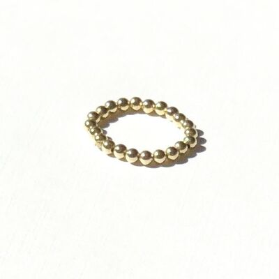 Goldfilled ring kleine kraal