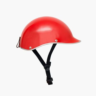 Casque de vélo en fibre de carbone Rouge