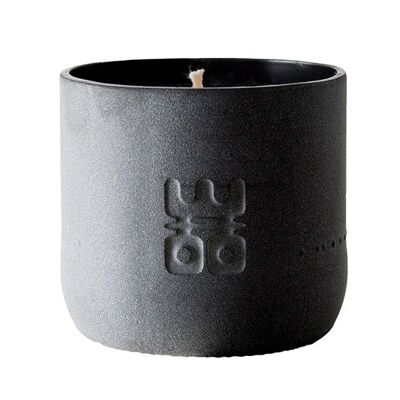 WOO Sustainable Scented Candle |  Upcycled Water Bottle | Matte Black | 60 Hr Burn Time | Tranquility