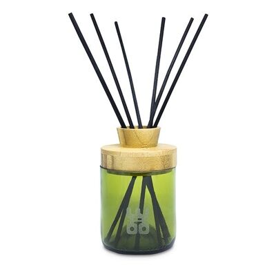 WOO Reed-Diffusor | Upcycling-Weinflasche | Grün | 100 ml | Sparkle Limette
