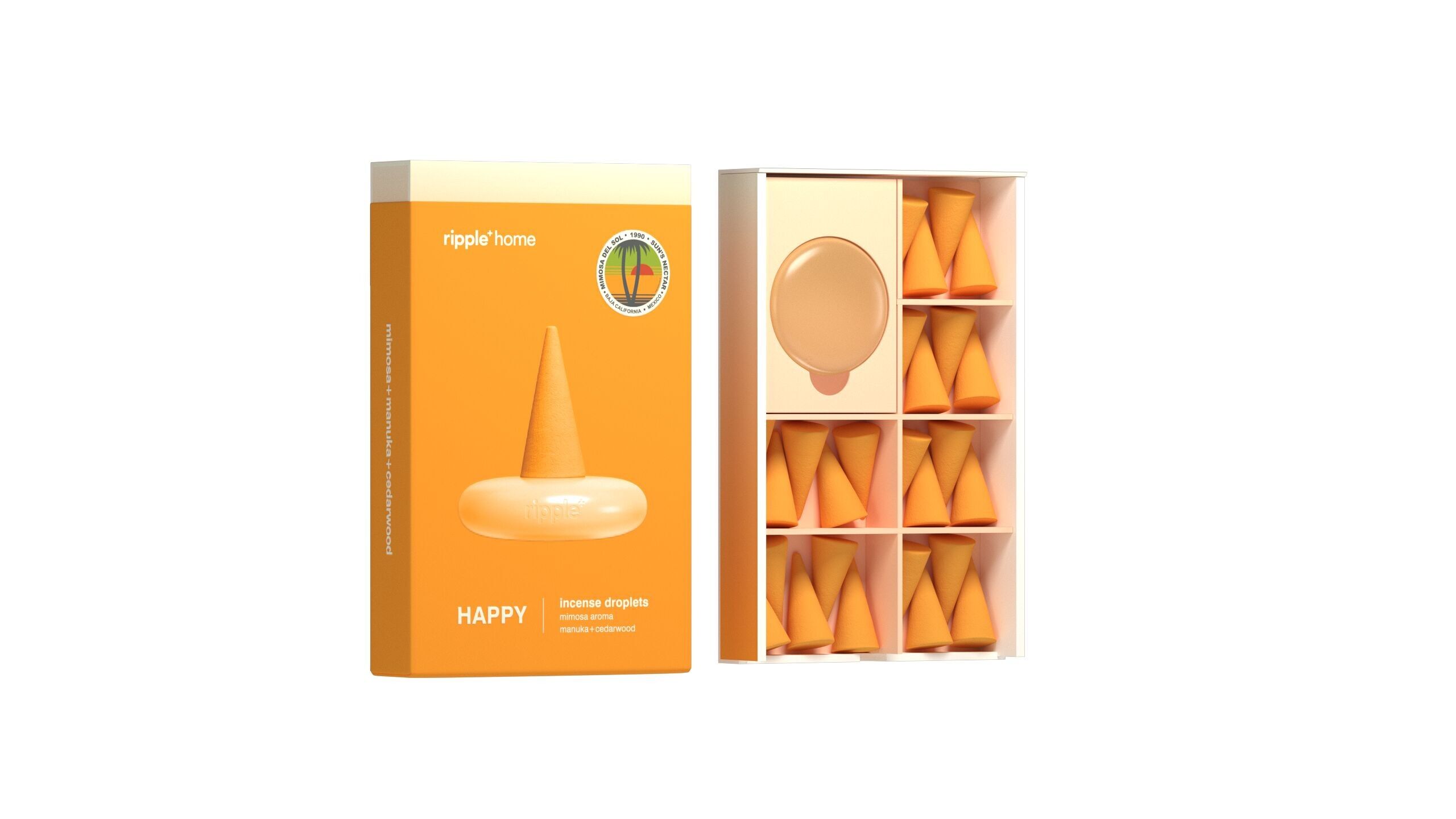 ripple⁺ Happy Incense Droplets – Mimosa – 26 Droplets