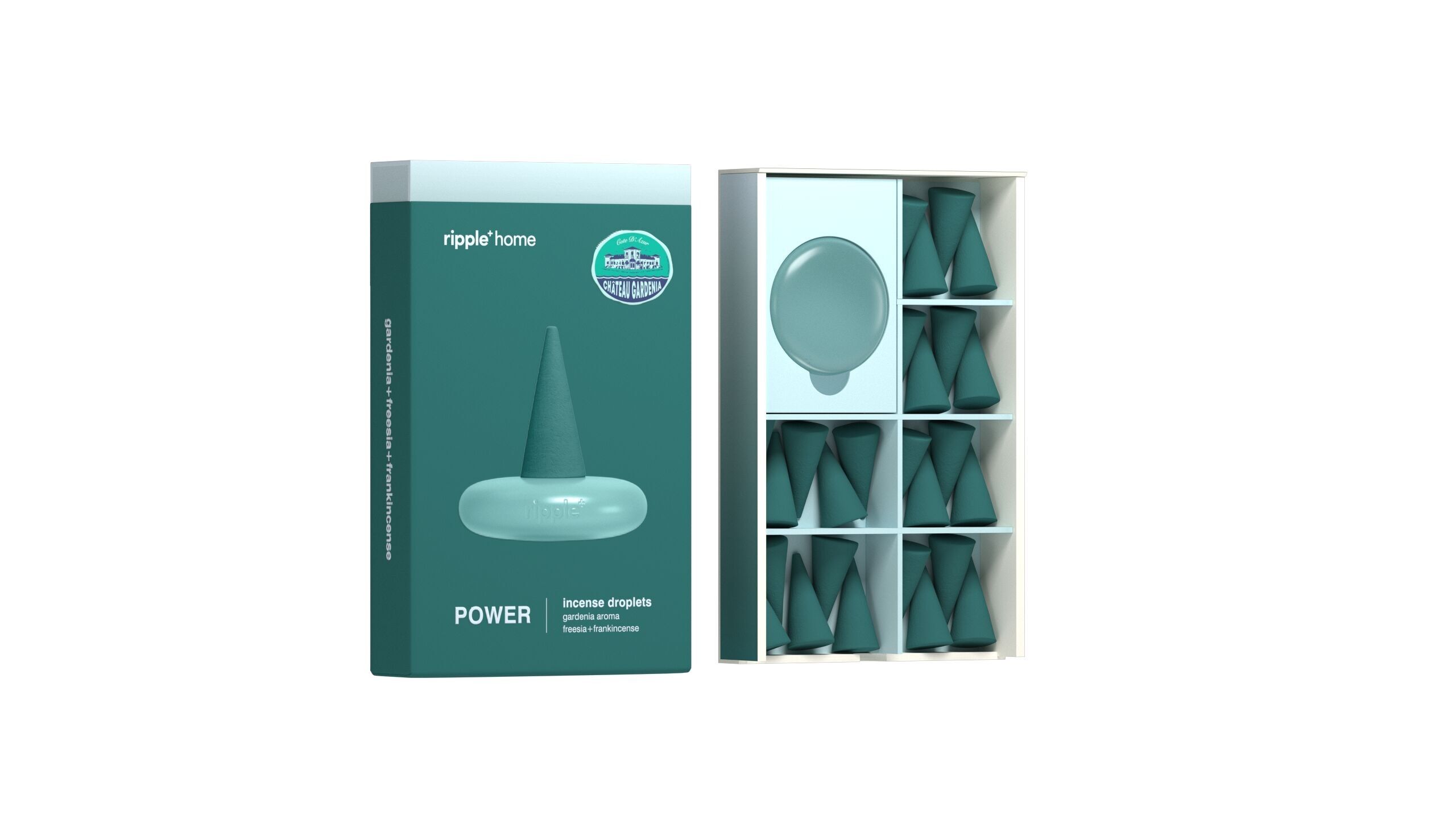 ripple⁺ Power Incense Droplets – Gardenia – 26 Droplets