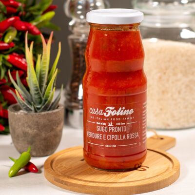 Salsa Preparada de Verduras y Cebolla Roja 290 gr