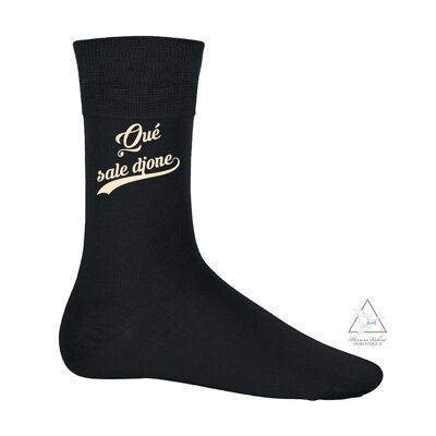 Printed socks - Que sale djône - Black
