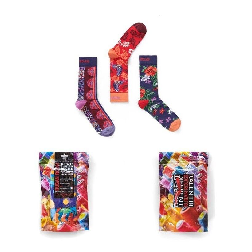 3 paia di calzini da uomo Tahiti