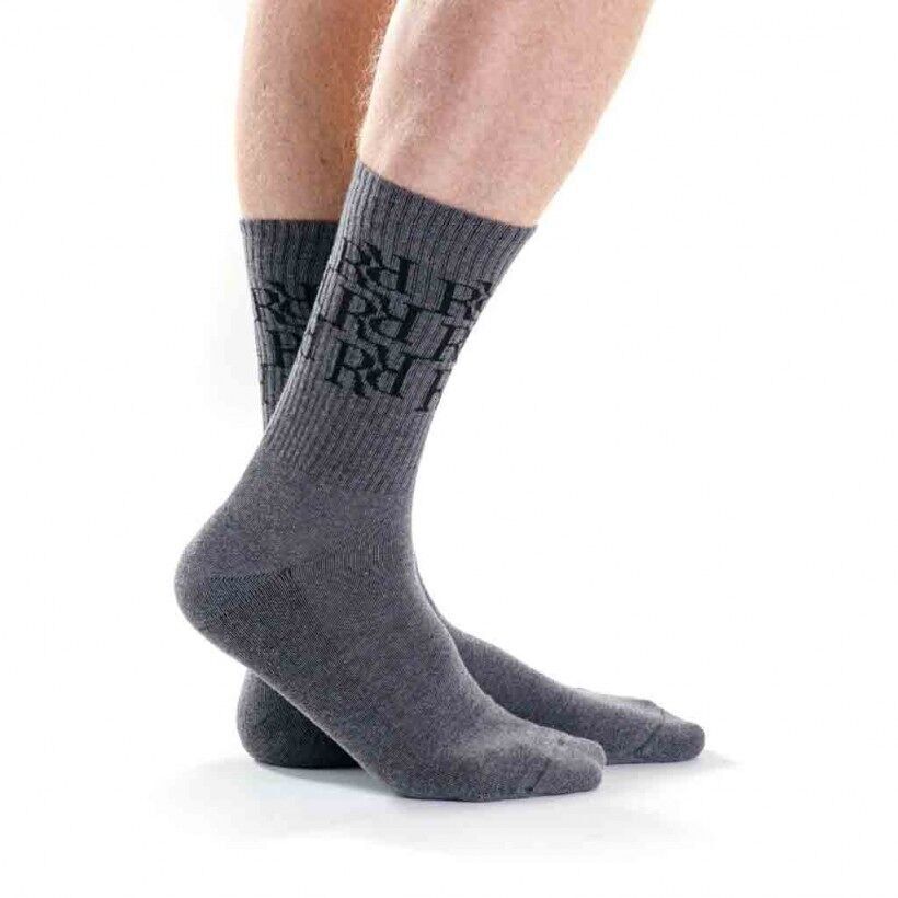 Calzino medio sportivo con caratteri