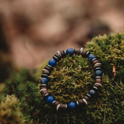 Bracelet Visionnaire Lapis Lazuli Bleu pour homme