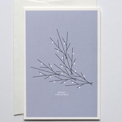 Weihnachtskarte Twiggy With Dots, mit Umschlag