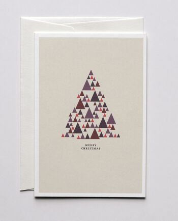 Carte de Noël triangles de Noël, avec enveloppe 1