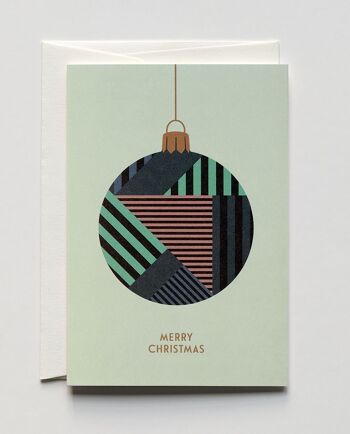 Carte de Noël X-Mas Bauble, avec enveloppe 1