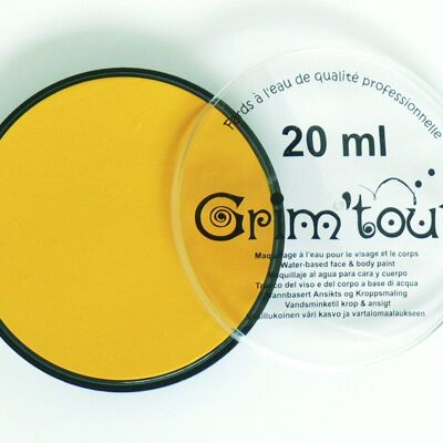 Pot de maquillage sous blister 20ml - jaune soleil