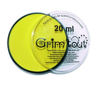 Pot de maquillage sous blister 20ml - jaune citron