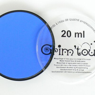 Pot de maquillage sous blister 20ml - bleu brillant