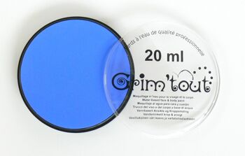Pot de maquillage sous blister 20ml - bleu brillant