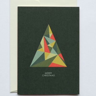 Weihnachtskarte Crystal Tree, mit Umschlag