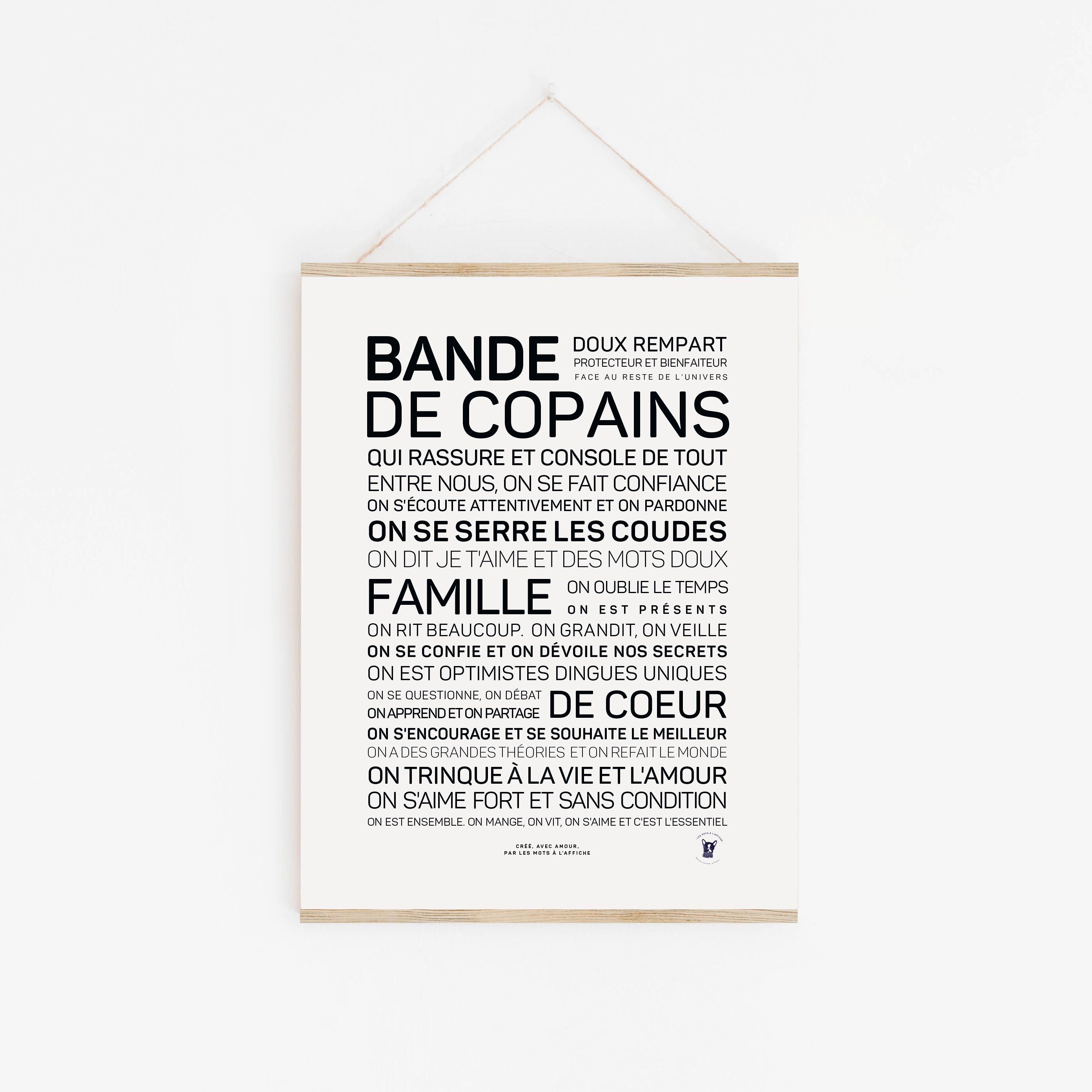 Poster Bande der Freunde (A2, A3, A4, A5)