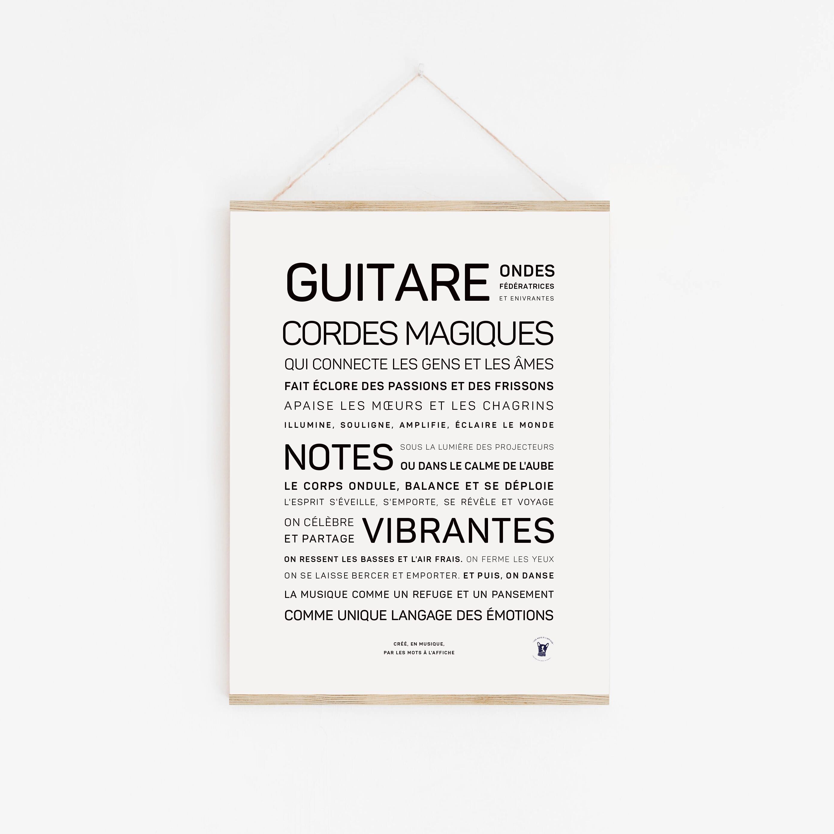 Poster Gitarre, Zaubersaiten (A2, A3, A4, A5)