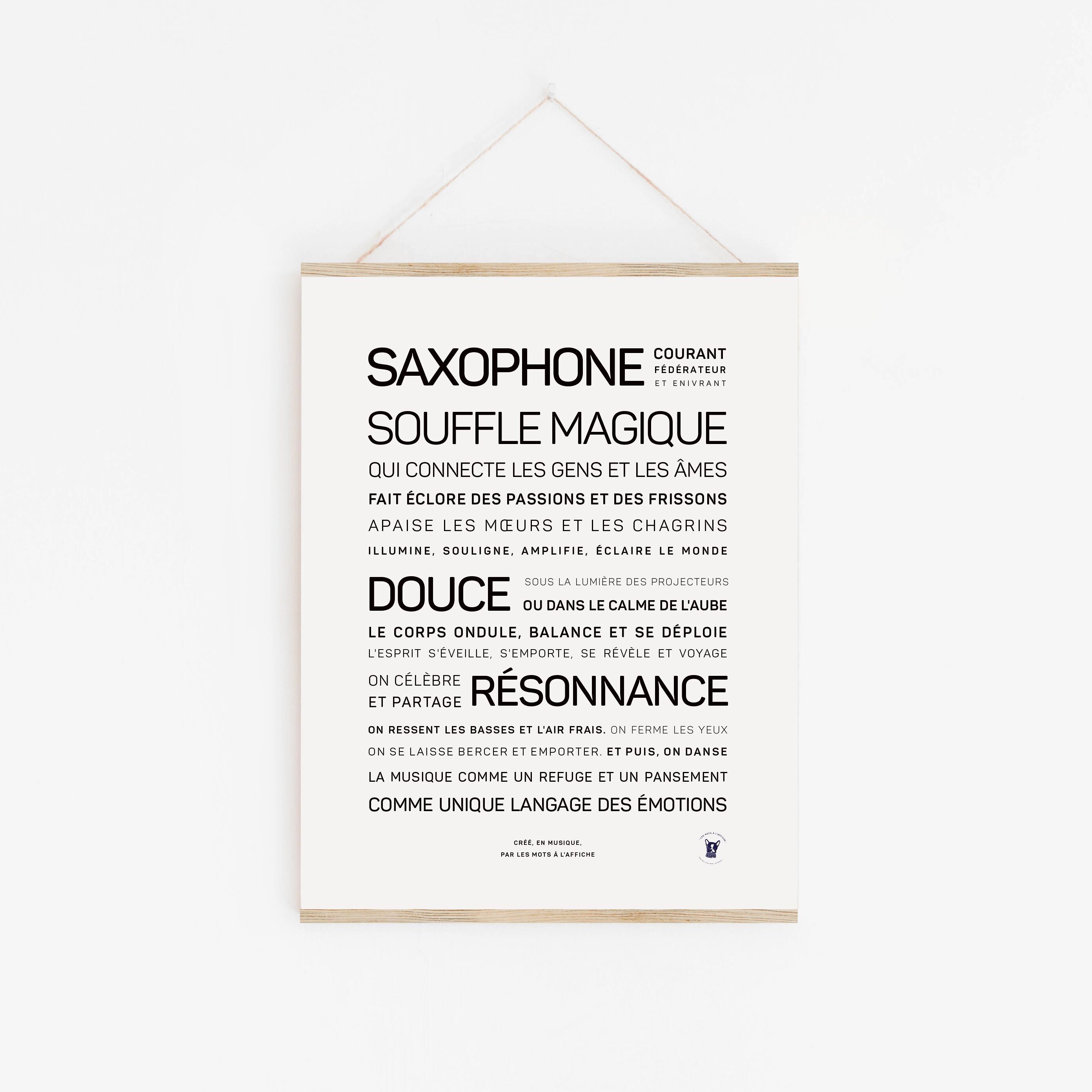 Poster Saxophon, magischer Atem (A2, A3, A4, A5)