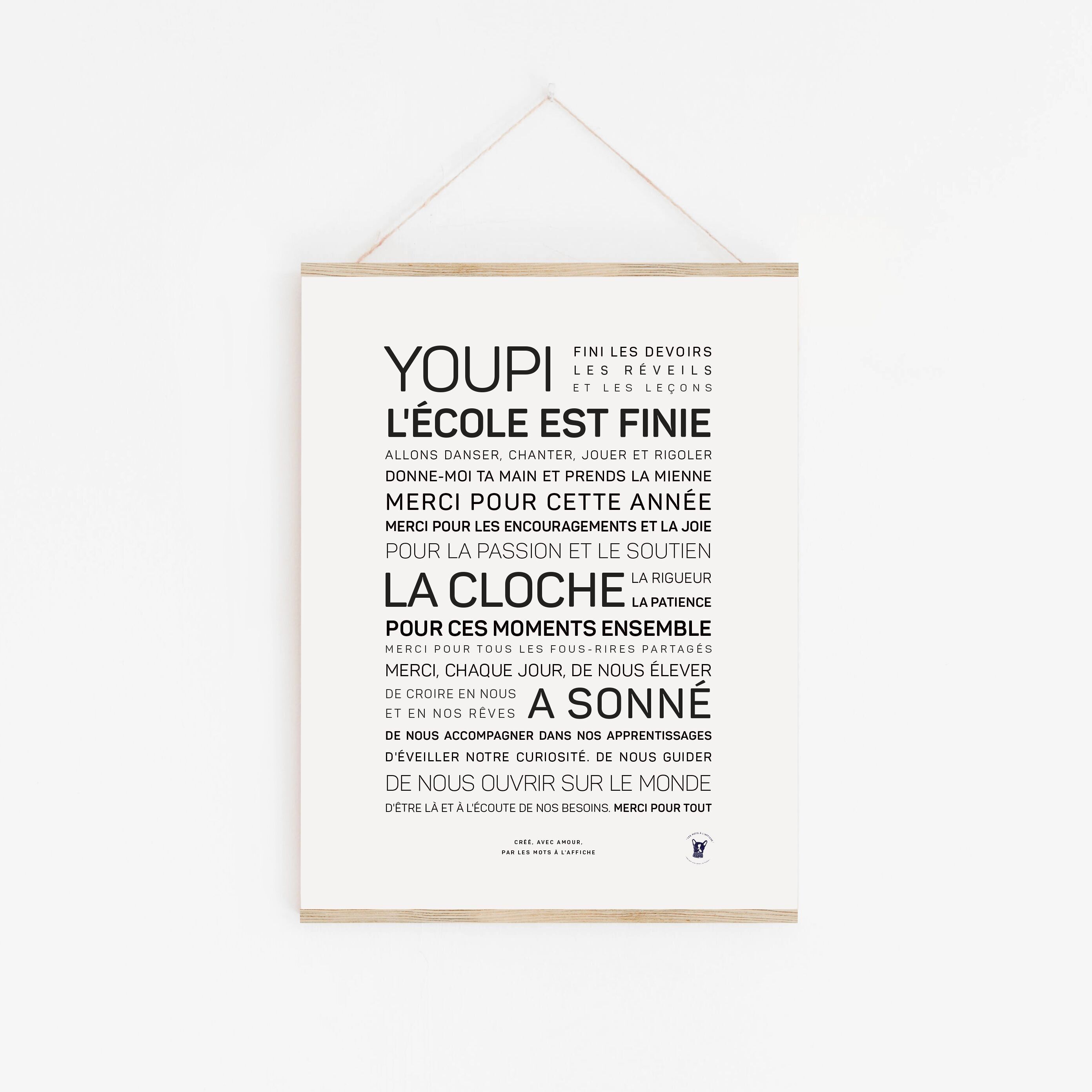 Poster Yay, school is out (A2, A3, A4, A5, A6)