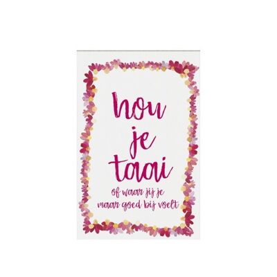 Be tough, or whatever makes you feel good, gift tag