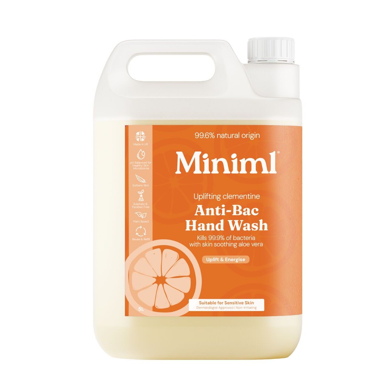 Anti-Bac Hand Soap - Clementine -  5L Refill (MIN115)