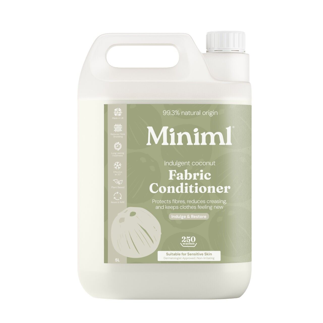 Fabric Conditioner - Tropical Coconut - 5L Refill (MIN113)