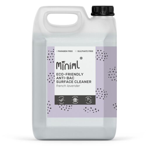 Anti-Bac Surface Cleaner - French Lavender - 5L Refill (MIN103)