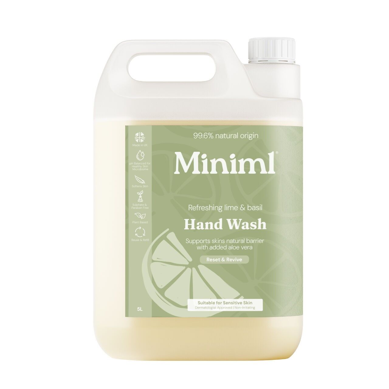 Hand Soap - Lime, Basil and Mandarin -  5L Refill (Limited Edition)