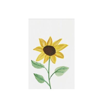 Sunflower, gift tag