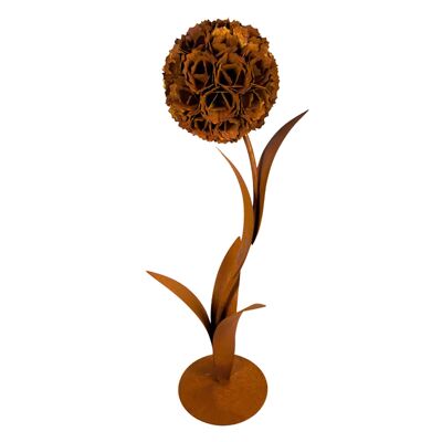 Dandelion sculpture | Rust garden decoration figure