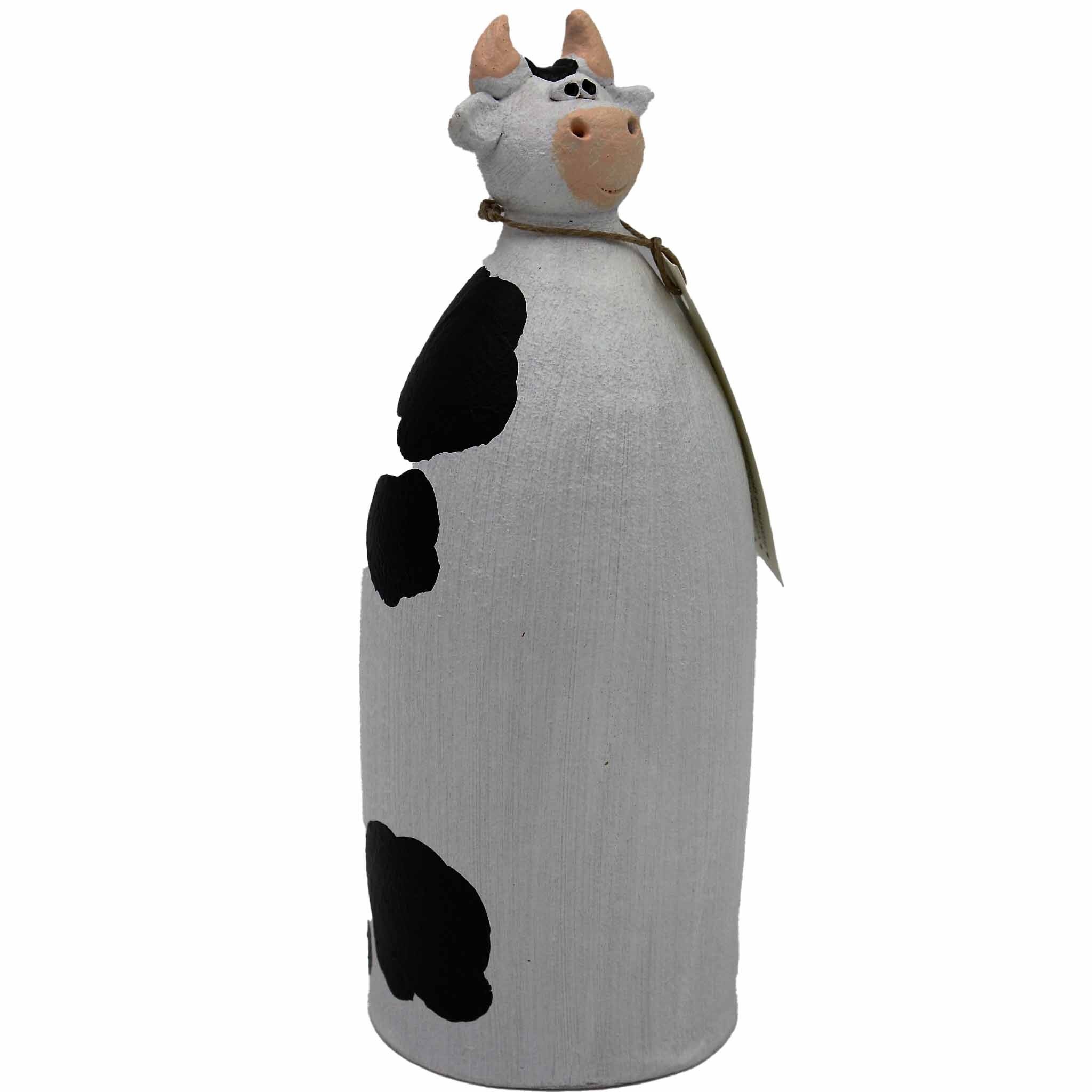 Pfostenhocker Kuh - Kurti Eiqu als frostfester Ton Zaunhocker