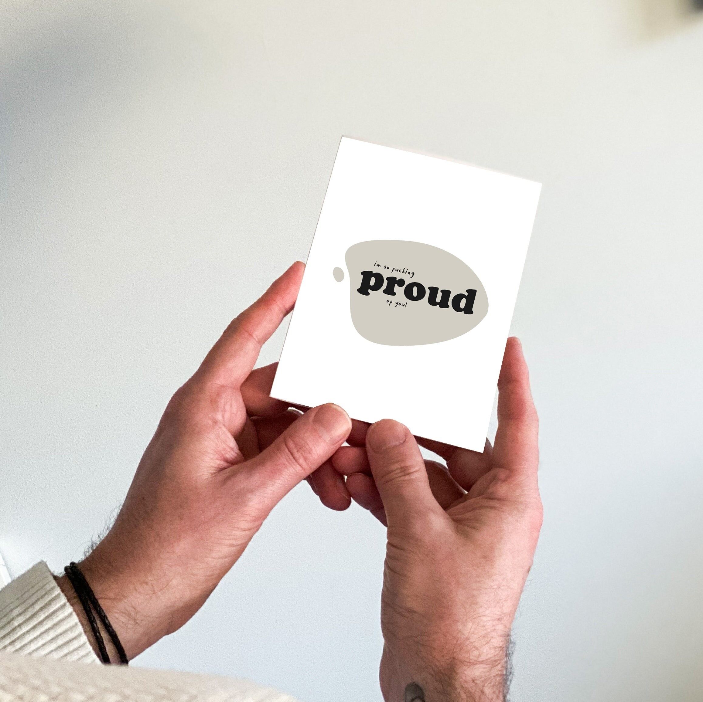 So F**king Proud Well Done Congratulations Card