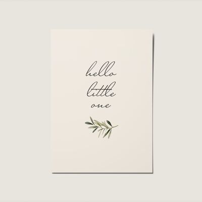Bonjour petit, Eucalyptus, nouveau bébé, bébé garçon, bébé fille, carte nouveau-né