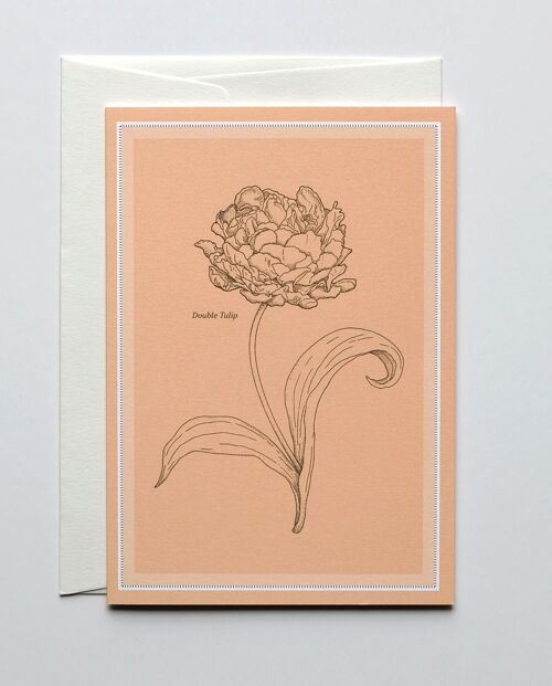 Grußkarte Double Tulip, mit Umschlag