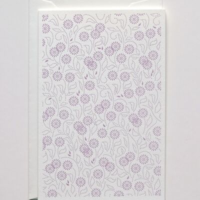 Greeting card Flora Lilac, with envelope