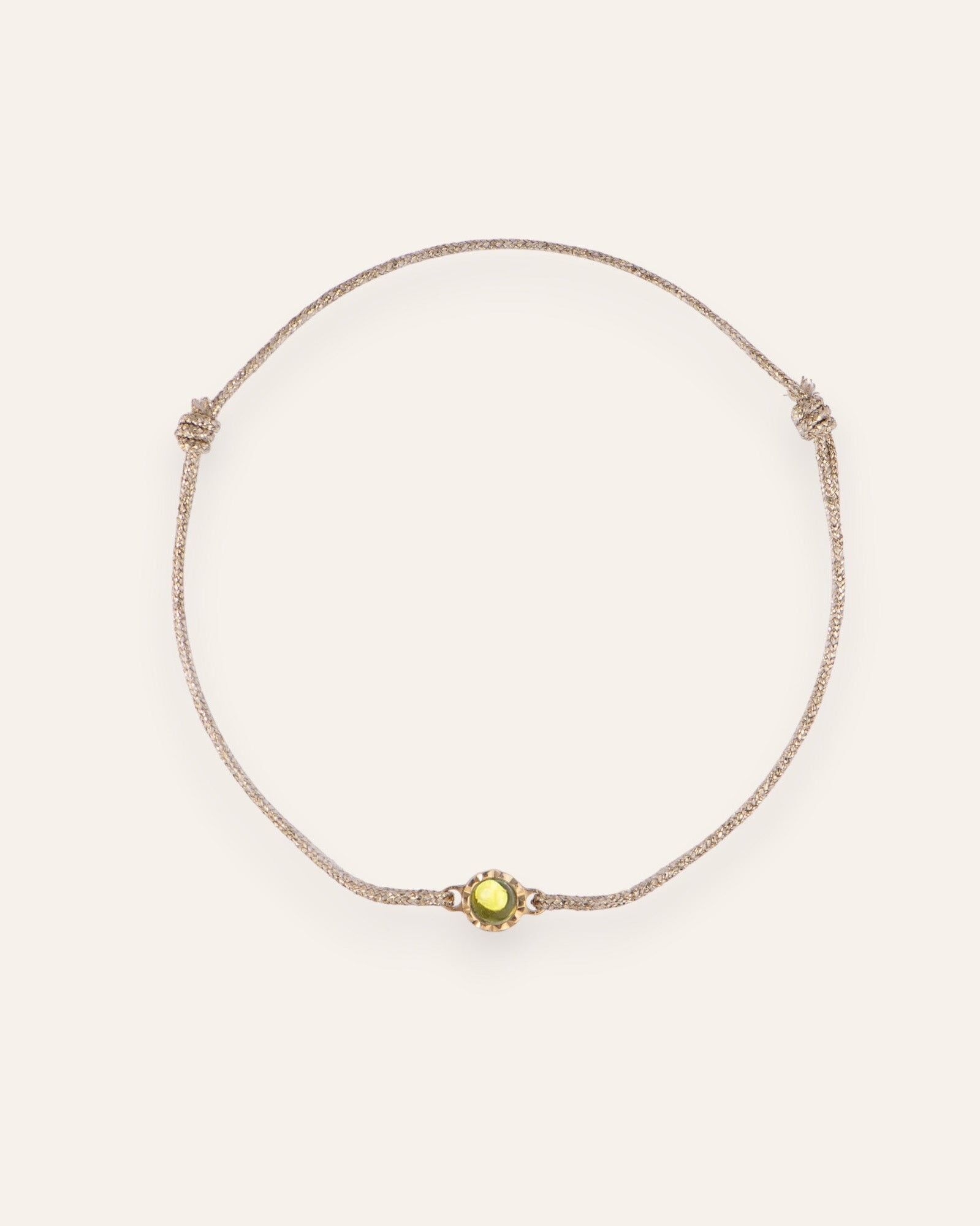 Solitär-Kordelarmband