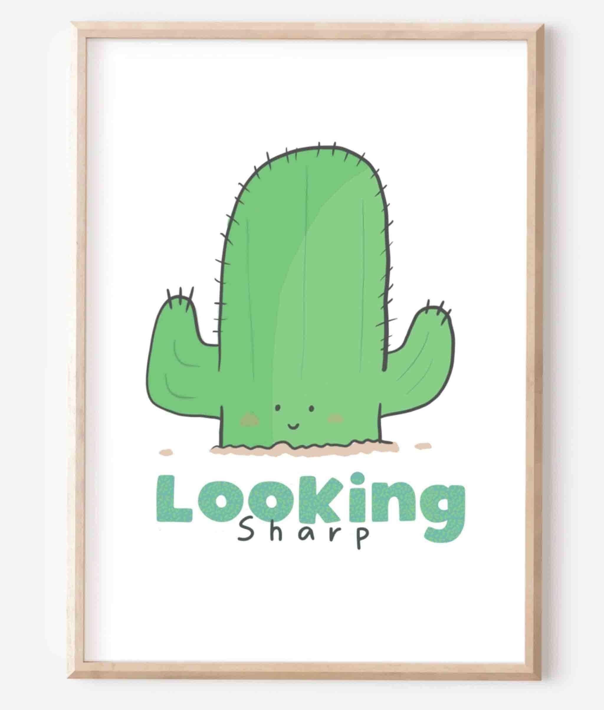 Impression d'art mural de cactus