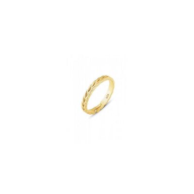 Anello a fascia regolabile in argento sterling con design intrecciato