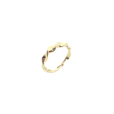 Bague hélicoïdale en argent sterling Bague légèrement torsadée