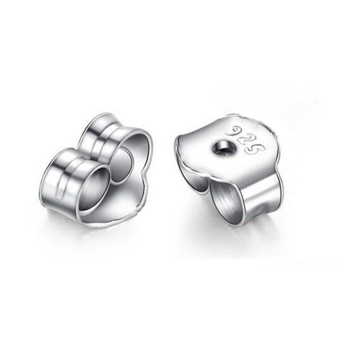 Orecchini a perno di ricambio a farfalla in argento sterling