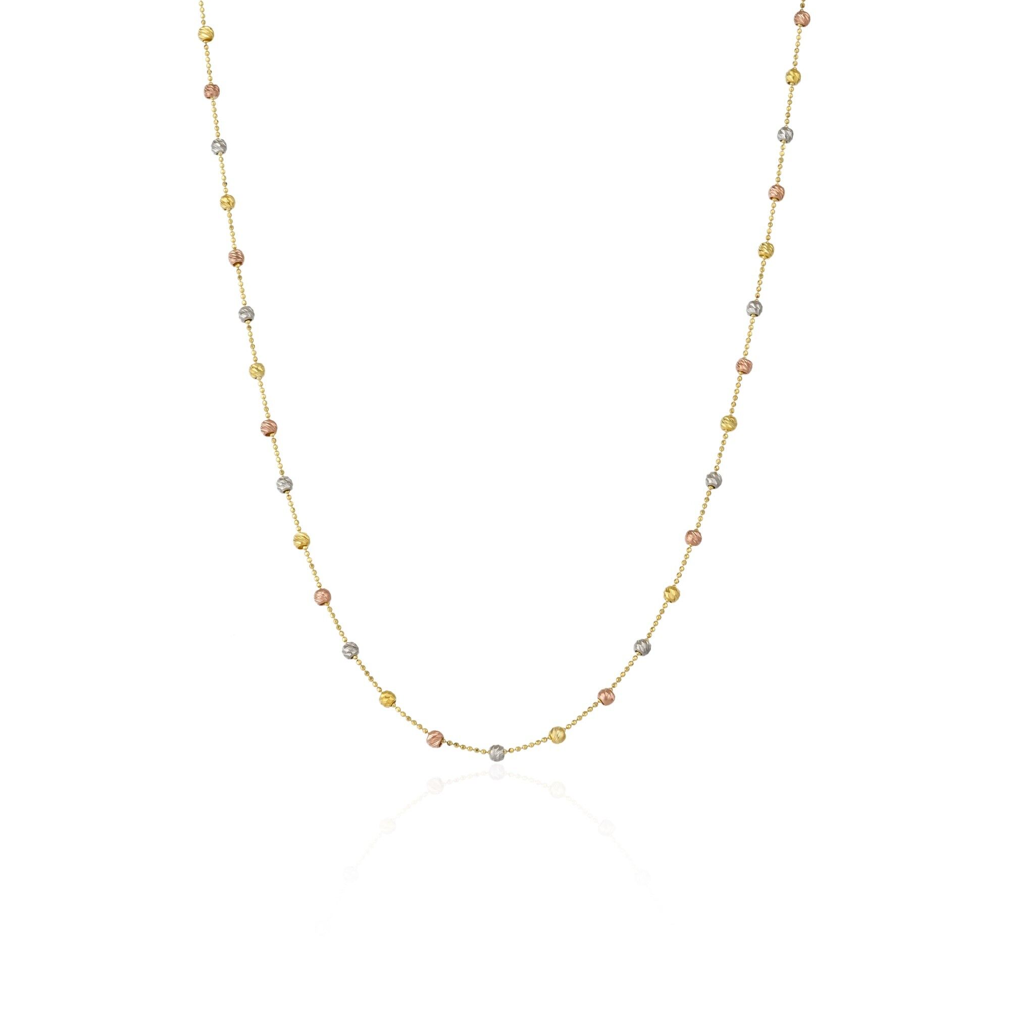 Collana singola con perline multicolore in argento sterling Dorissa