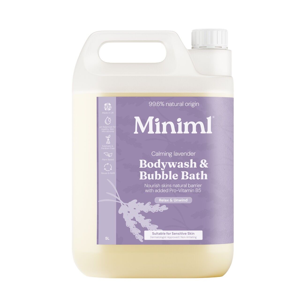 Bodywash + Bubblebath - English Lavender & Chamomile 5L