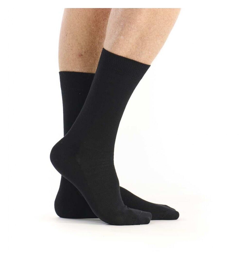 Calzino in cotone tinta unita super rinforzato