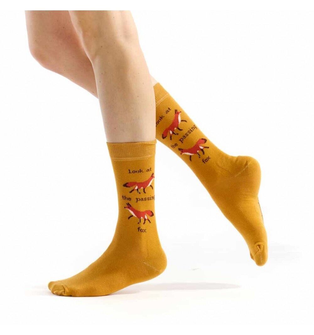 Guarda i calzini di volpe che passano